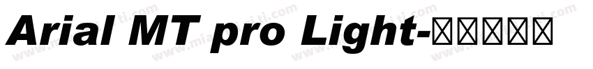 Arial MT pro Light字体转换